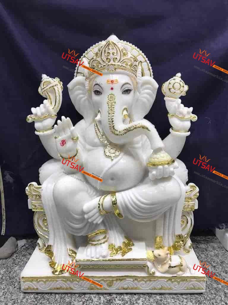 Marble Lord ganesha idol